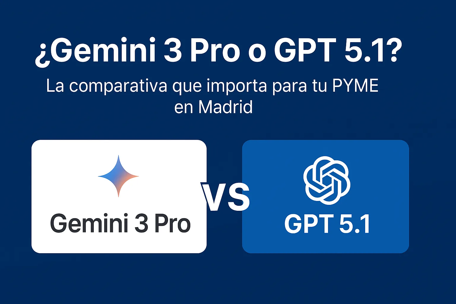 Comparativa entre Gemini 3 Pro y GPT 5.1 para PYMEs, ventajas y diferencias clave
